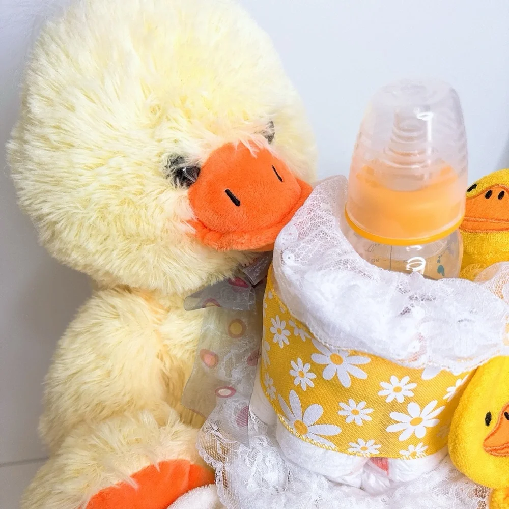 Yellow Duck Baby Diaper Cake